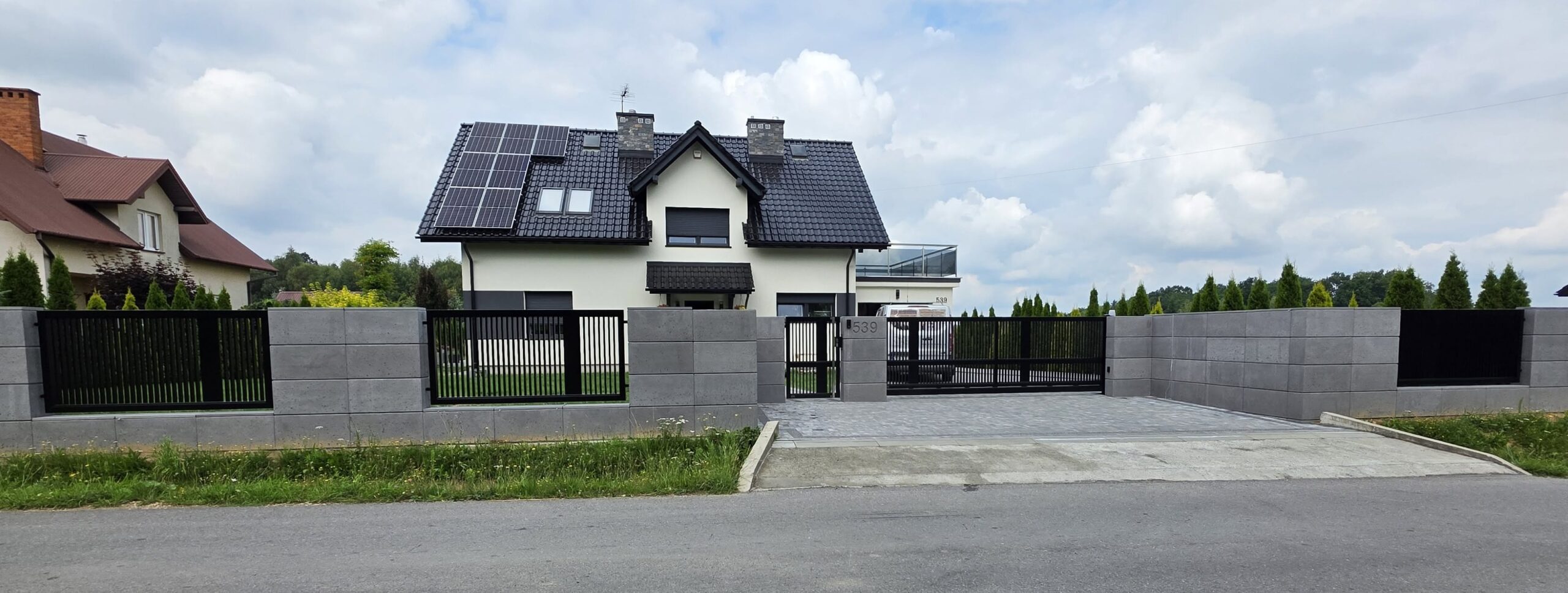 Ogrodzenia i gabiony — realizacja Usługowego Zakładu Ślusarskiego Metaloplastyka, Brzesko